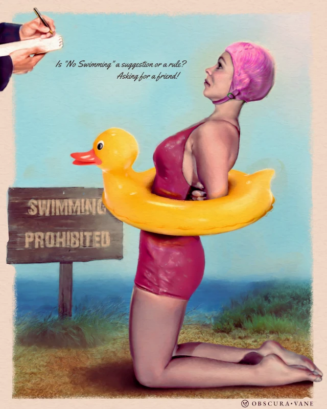 A brief study in the style of 1940s pin-ups.