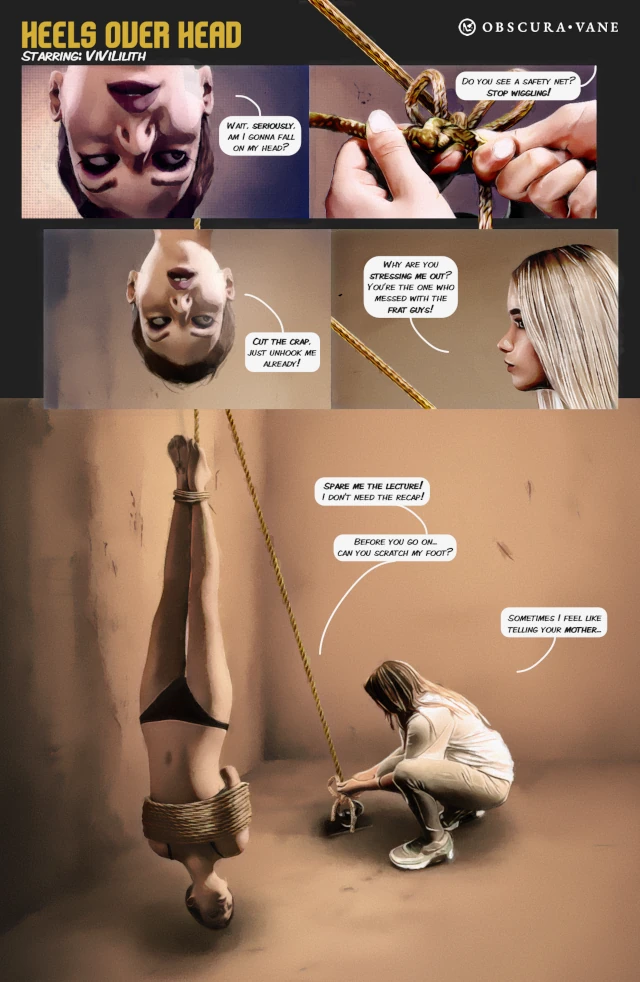 A comic page created with pictorial realism.